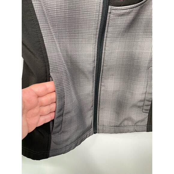 CB Sports Full Zip Performance Jacket Mock Neck Charcoal Women M Gorp Outdoor - Picture 4 of 13